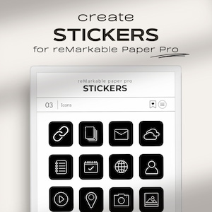 Custom Stickers for reMarkable Paper Pro | Shapes and Visuals to Create Stickers for reMarkable Pro | reMarkable templates