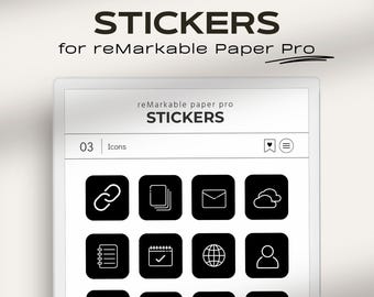 Adesivi personalizzati per reMarkable Paper Pro / Forme e immagini per creare adesivi per reMarkable Pro / Modelli reMarkable