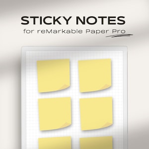 Sticky Notes for Remarkable Paper Pro | Digital Sticky Notes | Memo Notes for Remarkable Paper Pro | Digital Notes