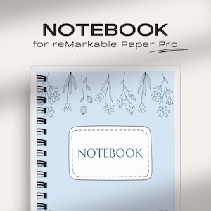 Notebook for reMarkable Paper Pro | Digital Notes | reMarkable Pro Notes | reMarkable Notebook | reMarkable templates