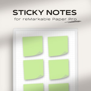 Sticky Notes for Remarkable Paper Pro | Digital Sticky Notes | Memo Notes for Remarkable Paper Pro | Digital Notes