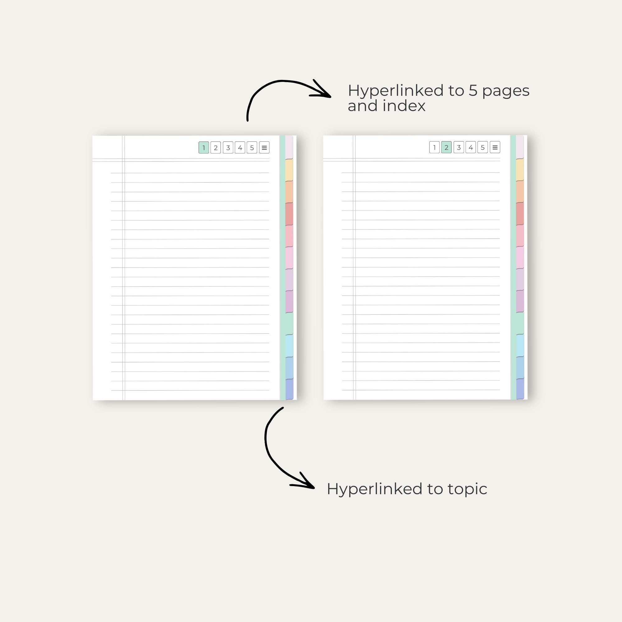 Notebook for Remarkable Paper Pro | Create Your Own Index | Hyperlinked ...