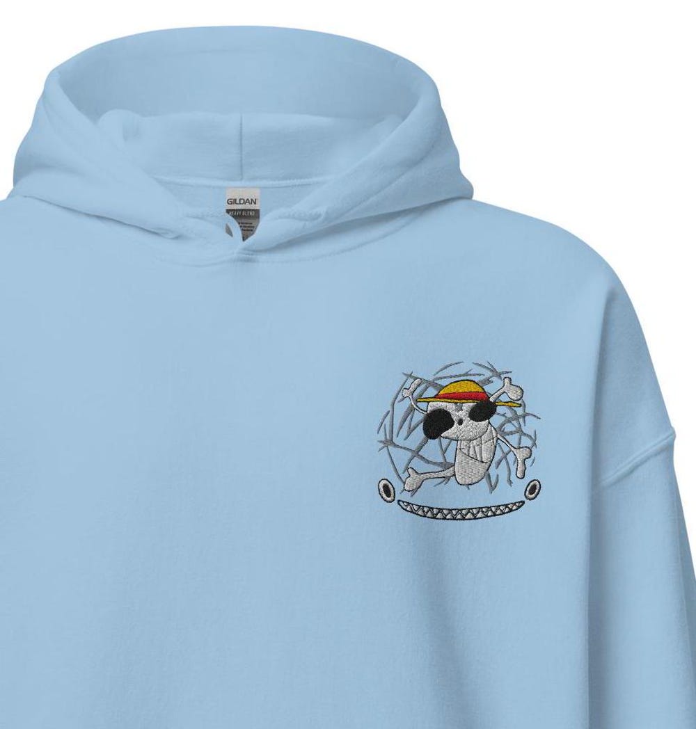 Labom - One Piece Hoodie (Embroidery) / | Anime Hoodie | Anime | One Piece Hoodie | Embroidery Hoodie | Anime Hoodie | Labom One Piece Onlytee
