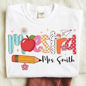 Maestra png-sublimatieontwerpdownload, Teacher&#39;s Day png, schoolvibes png, Teacher Life png, terug naar school png, download sublimeren