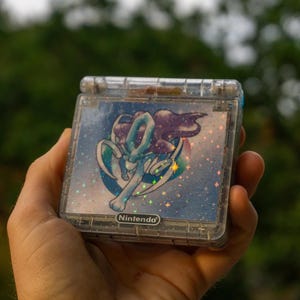 Crystal-themed GBA SP - IPS display - Improved Battery