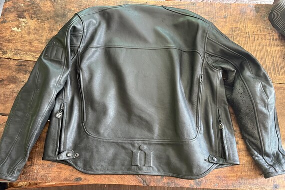 ICON leather motorcycle jacket View 2