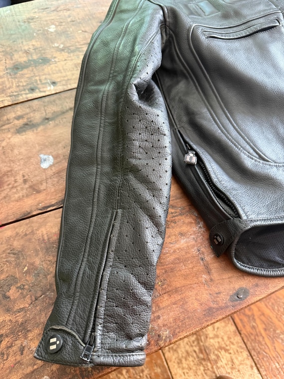 ICON leather motorcycle jacket View 6