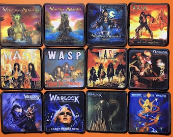 Teil 6- Kleine Heavy Metal Bands Patches 7.5x7.5 cm