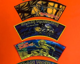 Iron Maiden Große, gebogene Aufnäher, 29 cm lang