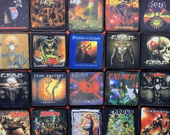 Parte 5- Pequeños parches de bandas de thrash y death metal 7,5x7,5 cm