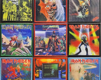 Alle Iron Maiden Singles Alben Cover Patches - 80er Jahre