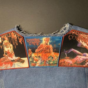 Patchs dorsaux d'épaules de cadavre de cannibale pour gilet de combat