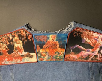 Cannibal Corpse Shoulders Back Patches for Battle Vest