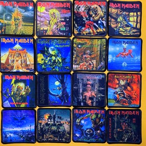 part 1 Iron Maiden small patches collection 7.5x7.5 cm