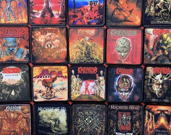 Parte 7- Pequeños parches de bandas de thrash y death metal 7,5x7,5 cm