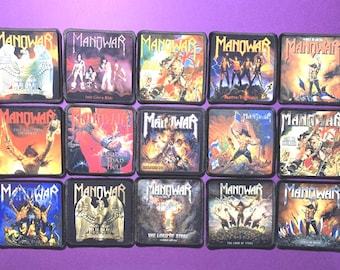 Manowar kleine Patches Sammlung 7,5x7,5 cm