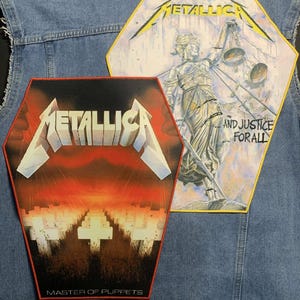 Metallica Back Patches and coffin shapes art