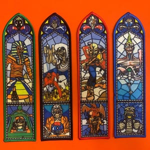 Iron maiden vertical strip patches 5x20 cm size