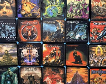 Parte 6- Pequeños parches de bandas de thrash y death metal 7,5x7,5 cm