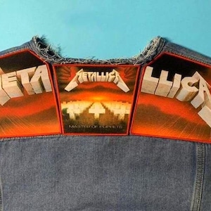 Metallica Axlar Rygglappar Battle Vest Applikation