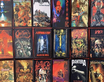 Petits patchs verticaux pour groupes de thrash et de death metal 10 x 6 cm