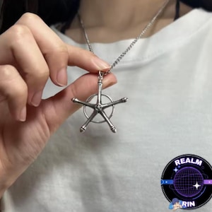 BLEACH クインシーネックレス | 石田雨竜 コスプレ 銀霊御守り 合金チェーンブレスレット ペンダント ジュエリー アニメ