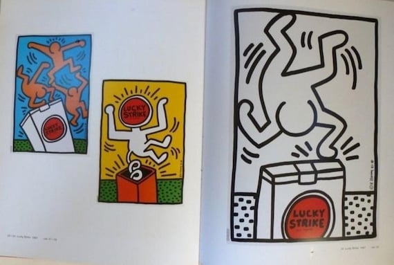Keith Haring - Lucky Strike - 1987 - Etsy