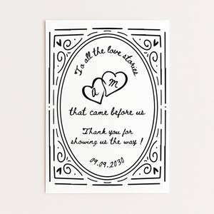 To All the Love Stories Sign | Wedding Memorial Sign | Vintage Heart Frame Template | Romantic Wedding Decor | Generations of love Sign