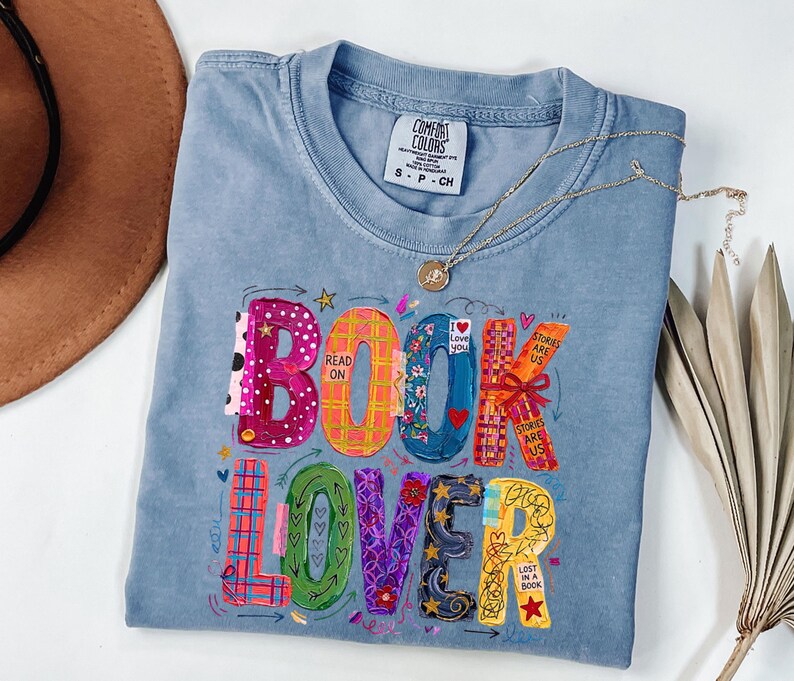 Comfort Colors® Reading Club Shirt, Book Lover Shirt, Librarian Shirt, Gift For Book Lover, Reading Shirt, Watercolor Book Tee image 3