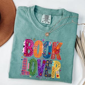 Comfort Colors® Reading Club Shirt, Book Lover Shirt, Librarian Shirt, Gift For Book Lover, Reading Shirt, Watercolor Book Tee image 1