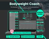 Weight Loss Tracker Spreadsheet Google Sheets Calorie Calculator Weekly Weigh-in Chart Body Measurement Log Diet Planner Progress Journal