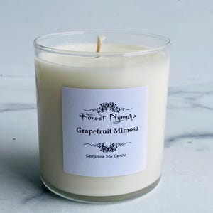 Grapefruit Mimosa Gemstone Candle