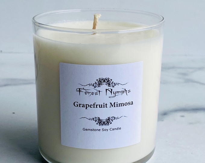 Grapefruit Mimosa Gemstone Candle