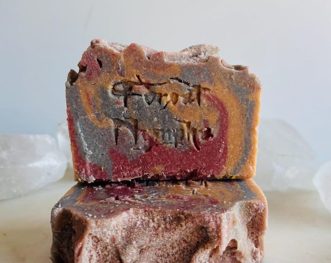 Grapefruit Champa Flower Sea Salt soap