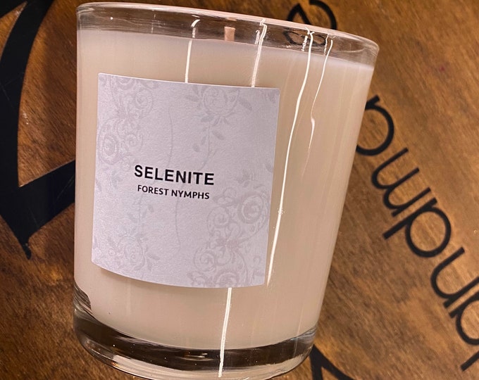 Selenite Gemstone Candle