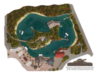 Jaws Ride Layout JAWS: THE RIDE at Universal Studios Florida Illustrative Plan - Etsy