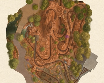 Big Thunder Mountain at Disneyland Illustrative Plan