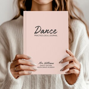 Custom Dance Teacher Gift, Personalized Choreography Journal, Dance Notes Notebook, Dancer Gifts, Dance Team Competition, Dance Recital Book