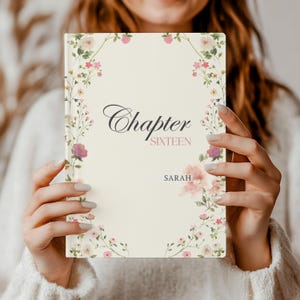 16th Birthday Journal, Chapter 16 Name Notebook Gift for Her, Custom Age Milestone Diary, Keepsake Memory Book, Turning Sixteen Diary