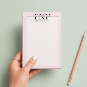 Personalized FNP Note Pads, Family Nurse Practitioner Gift