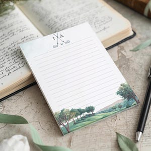 Personalisierte Golf Initialen Notizblock Post-it® Note Pads