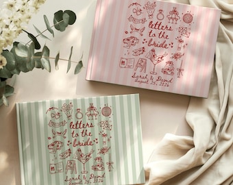 Briefe an die Braut Hardcover Fotobuch | Personalisierte Hochzeit Andenken, Brautparty Fotoalbum