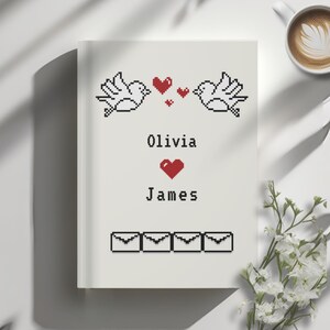 Personalized Love Letters Journal Custom Anniversary Newly Engaged Gift Custom Couple Notebook Bride to Be Journal Future Mrs, Memory Book