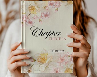 Chapter 13 Name Journal, 13th Birthday Gift, Birth Month Flower Notebook, Personalized 13 Years Old Birthday Present for Her Thirteenth Gift