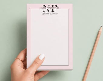 Personalized Nurse Practitioner Note Pads | NP Gift