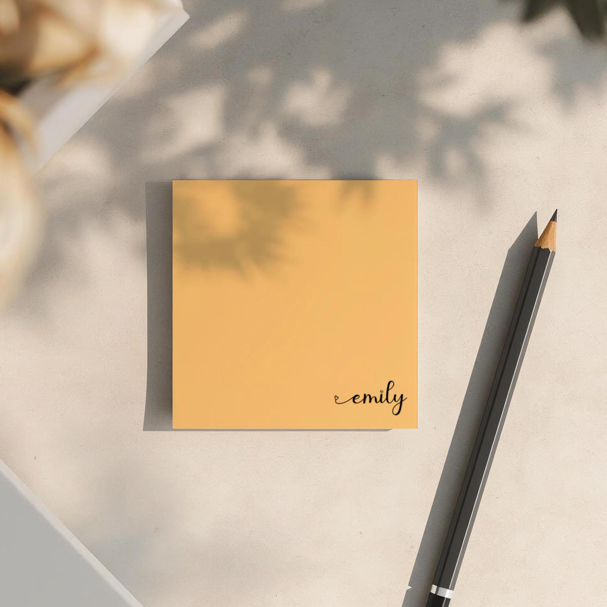 Personalized Name Post-it Notes, Custom Note Pads, Gifts for Teacher ...