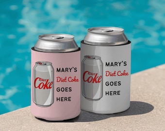 Personalized Diet Coke Can Cooler | Custom Coke Lover Gift