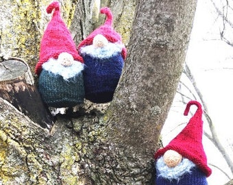 pdf Knitting Pattern for "Gnallaah Gnomes" PATTERN Instant Download House Gnome Scandinavian Tomte Nordic Nisse Rustic Home Decor Woodland