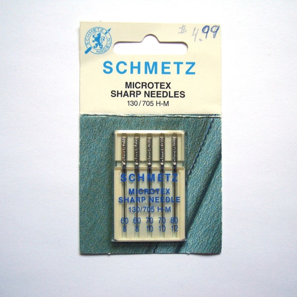 Schmetz Sharp / Microtex Machine Needle Size 8/60 Schmetz Sharp / Microtex Machine Needle Size 8/60