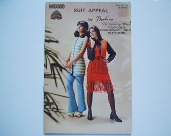 SUIT APPEAL Pattern booklet 130 Vintage Patons Beehive Women Crochet Knitting Patterns Skirt Pants Trousers Vest Tunic Sweater Pullover